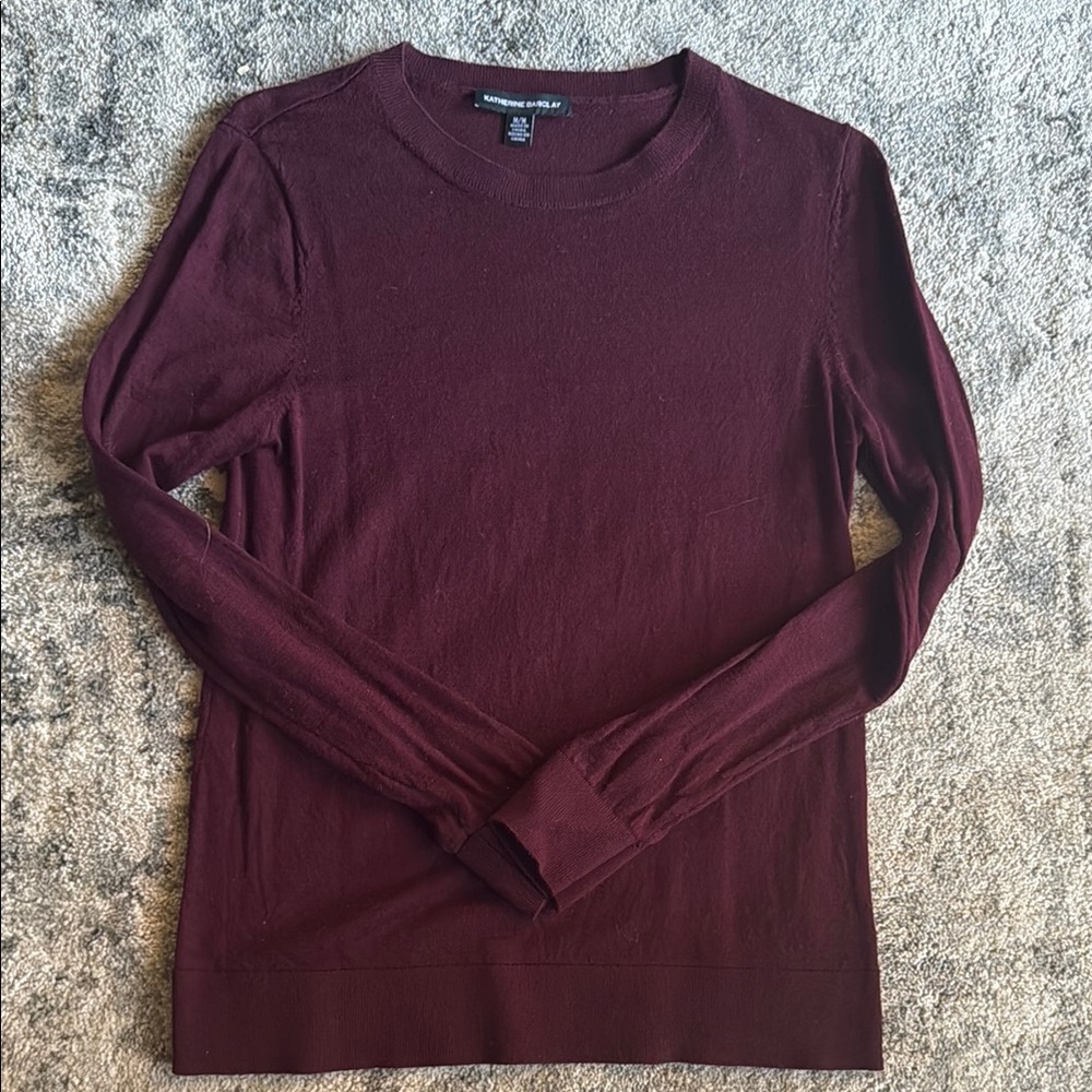 Maroon Crewneck Sweater